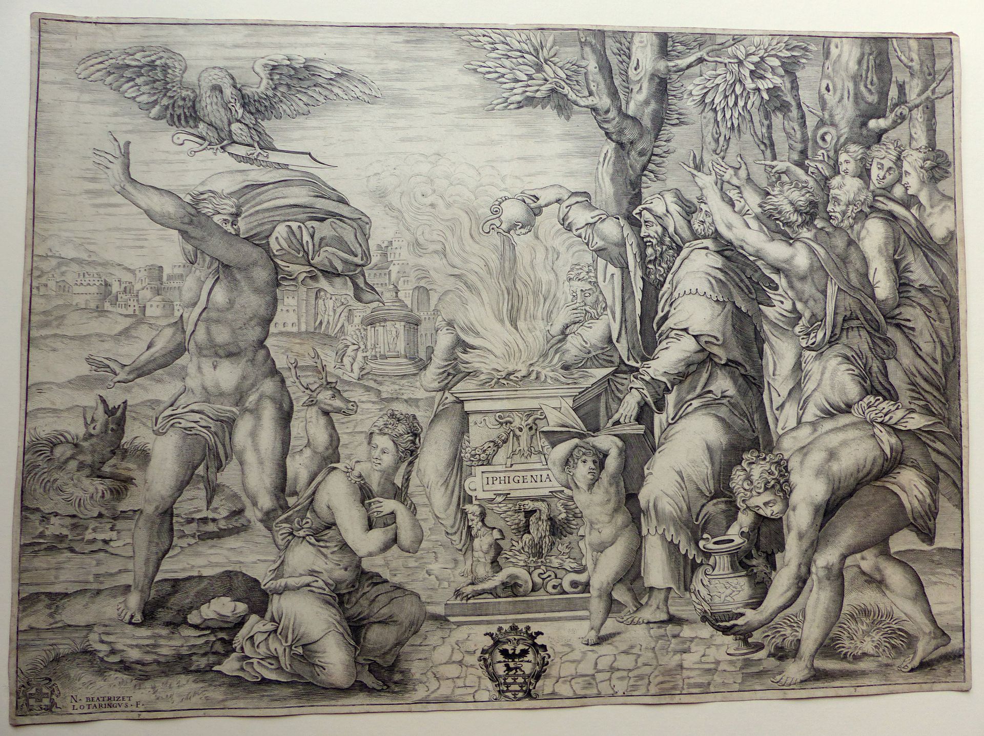 Michelangelo (1475-1564), Baccio Bandinelli (1488-1560), Nicolas beatrizet (1507&hellip;