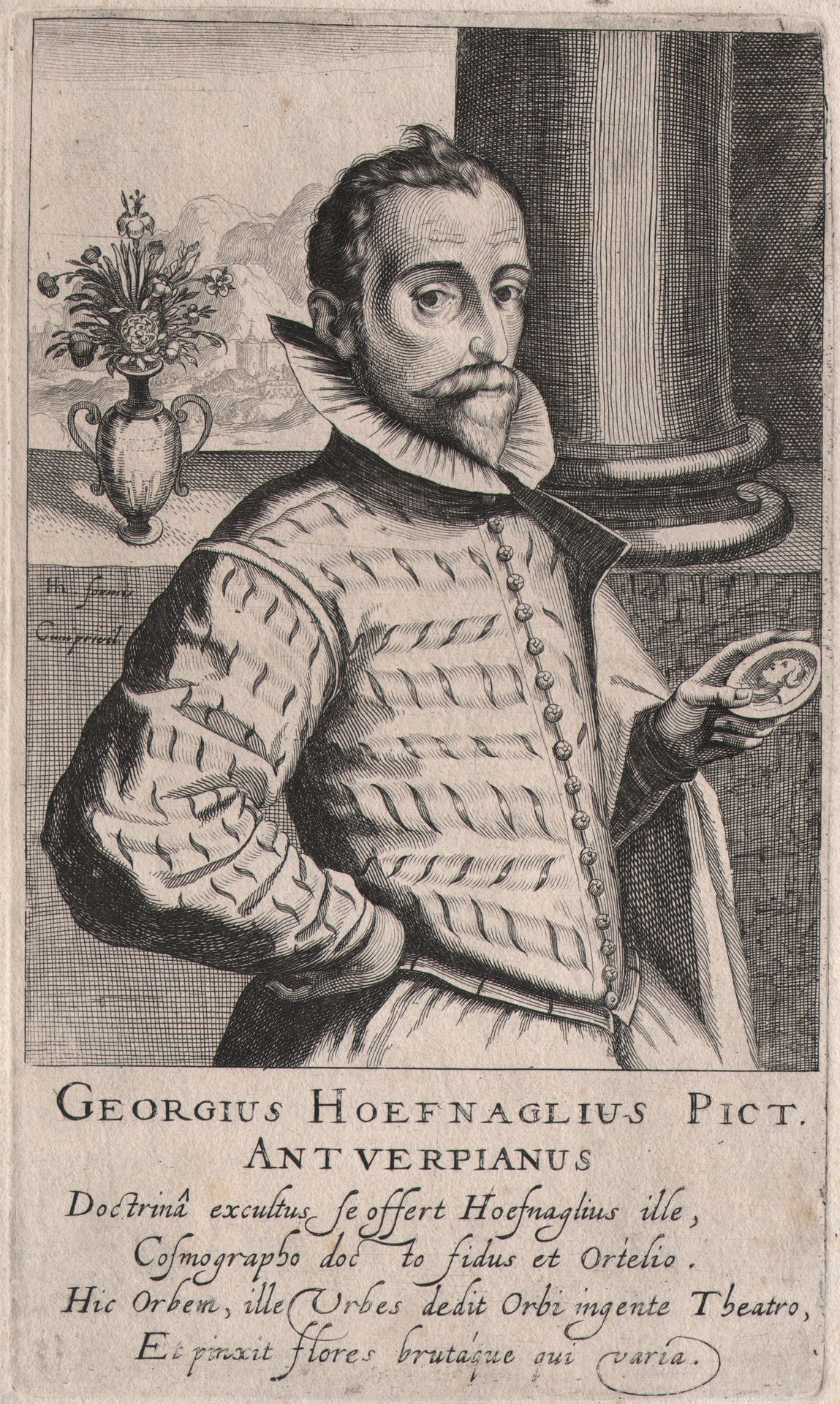 Hendrik Hondius (1573-1650) Hendrik Hondius (1573-1650) - Portrait of Joris Hoef&hellip;