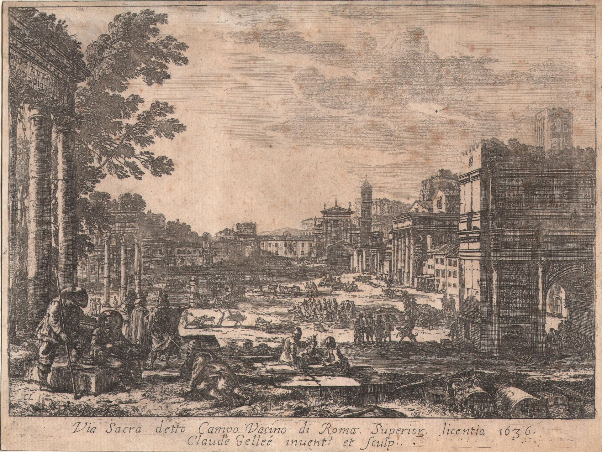 Claude Lorrain (1600-1682) Claude Lorrain (1600-1682) - 罗马广场/描述。 罗马广场；右边是塞普蒂米乌斯-&hellip;