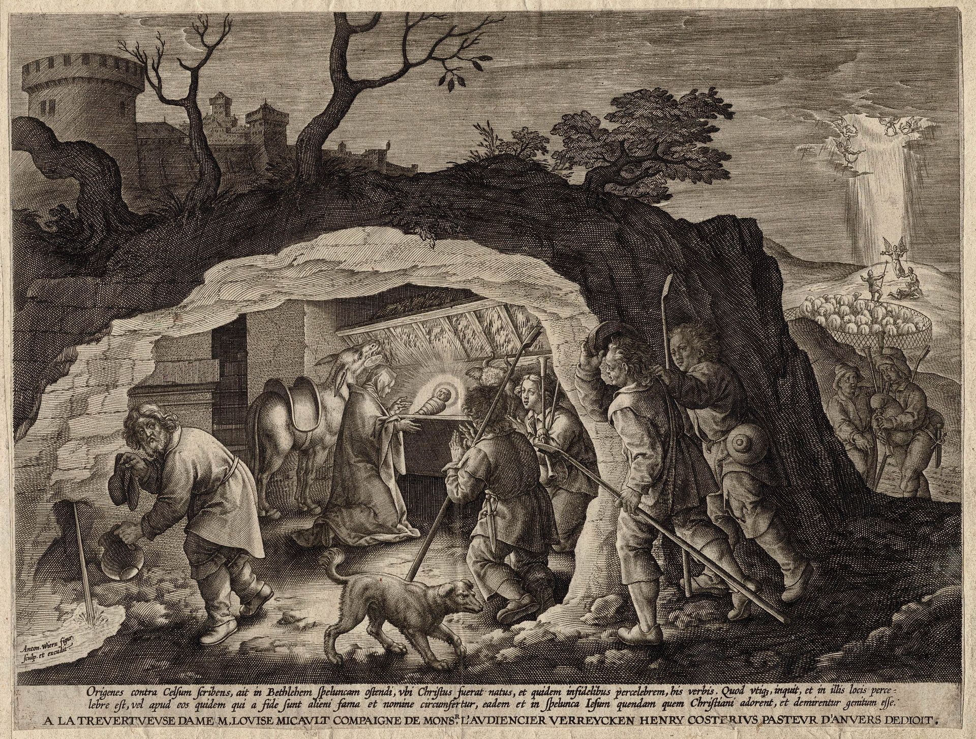 Anthony Wierix II (1552-1604) Anton Wierix, adoration des bergers / Description &hellip;
