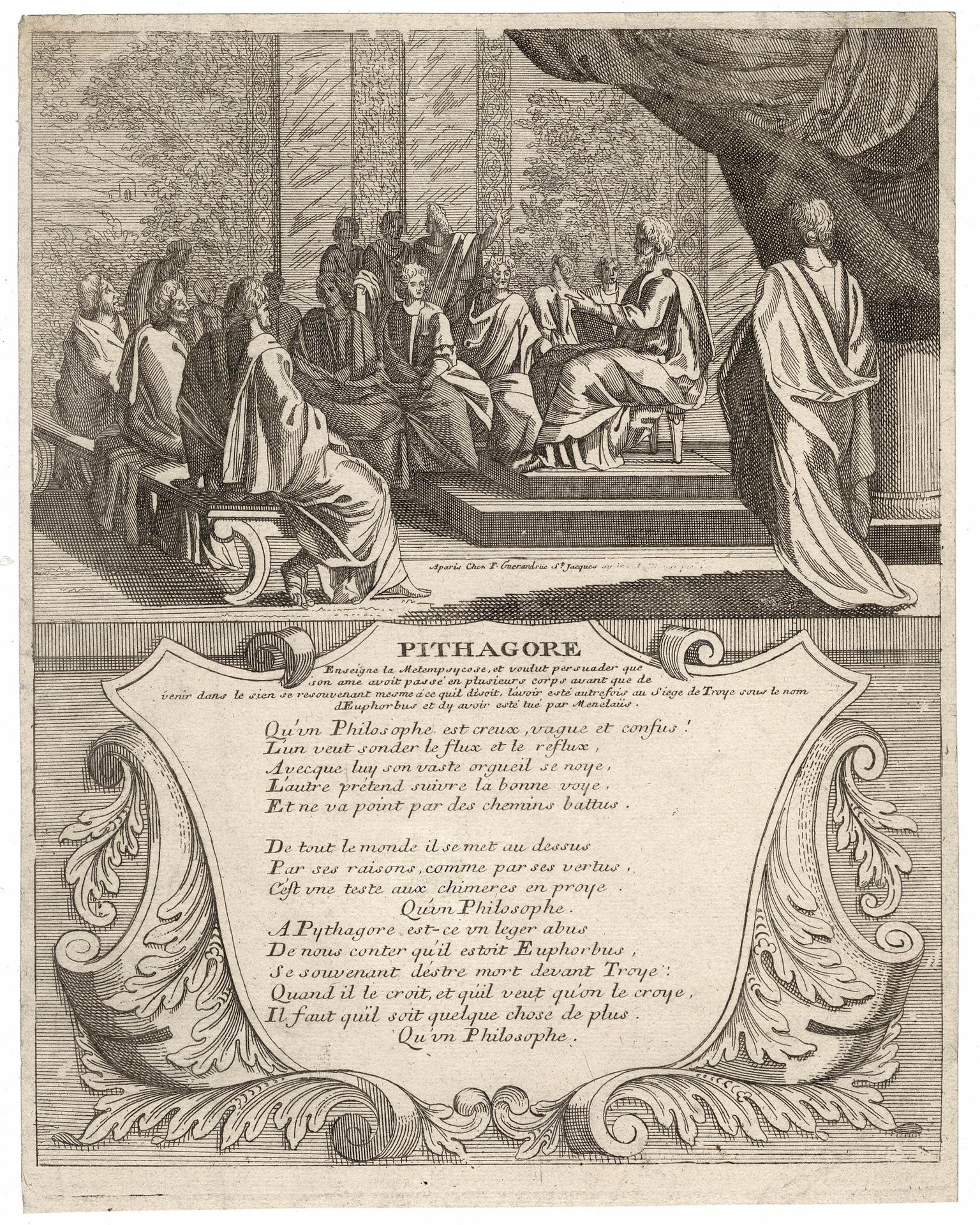 François Guerard (1680-1732) 弗朗索瓦-格拉德（1680-1732），毕达哥拉斯，毕达哥拉斯，哲学家。 /描述。 Pythagora&hellip;