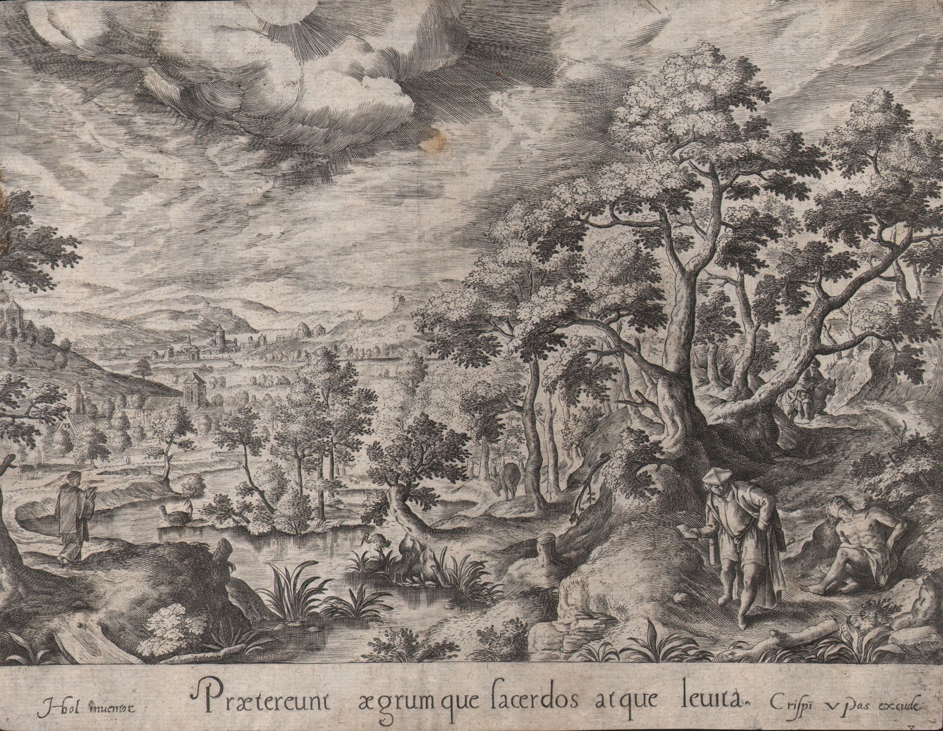 Crispijn de Passe the Elder (1564-1637) 克里斯平-德-帕斯（1564-1637）--《好撒玛利亚人》--汉斯-波尔著/描&hellip;