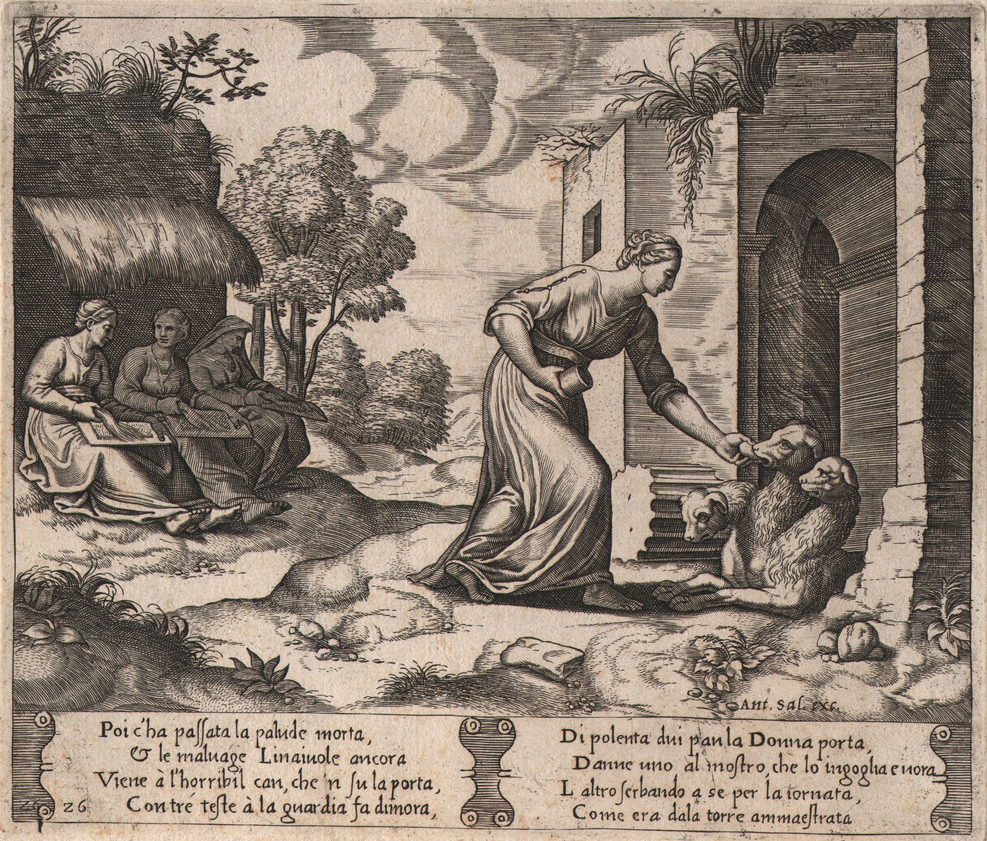 Master of the Die (1530-1560; fl.) Master B (1530-1560) - Psyche in the underwor&hellip;