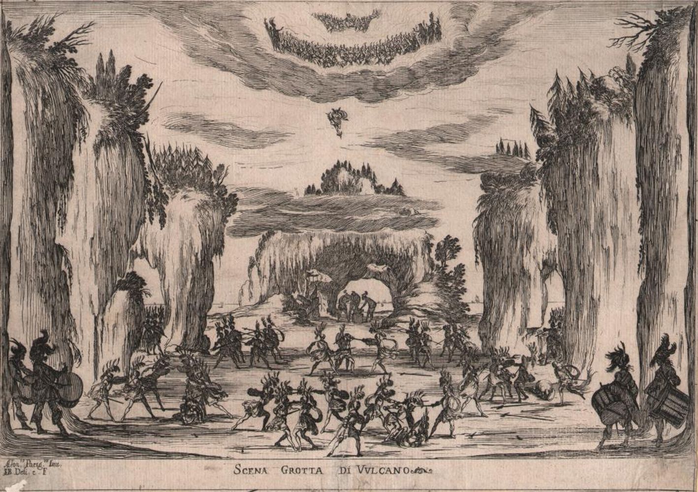 Stefano della BELLA (1610-1664) Della Bella - Le Nozze degli Dei / Vulkans Schmi&hellip;