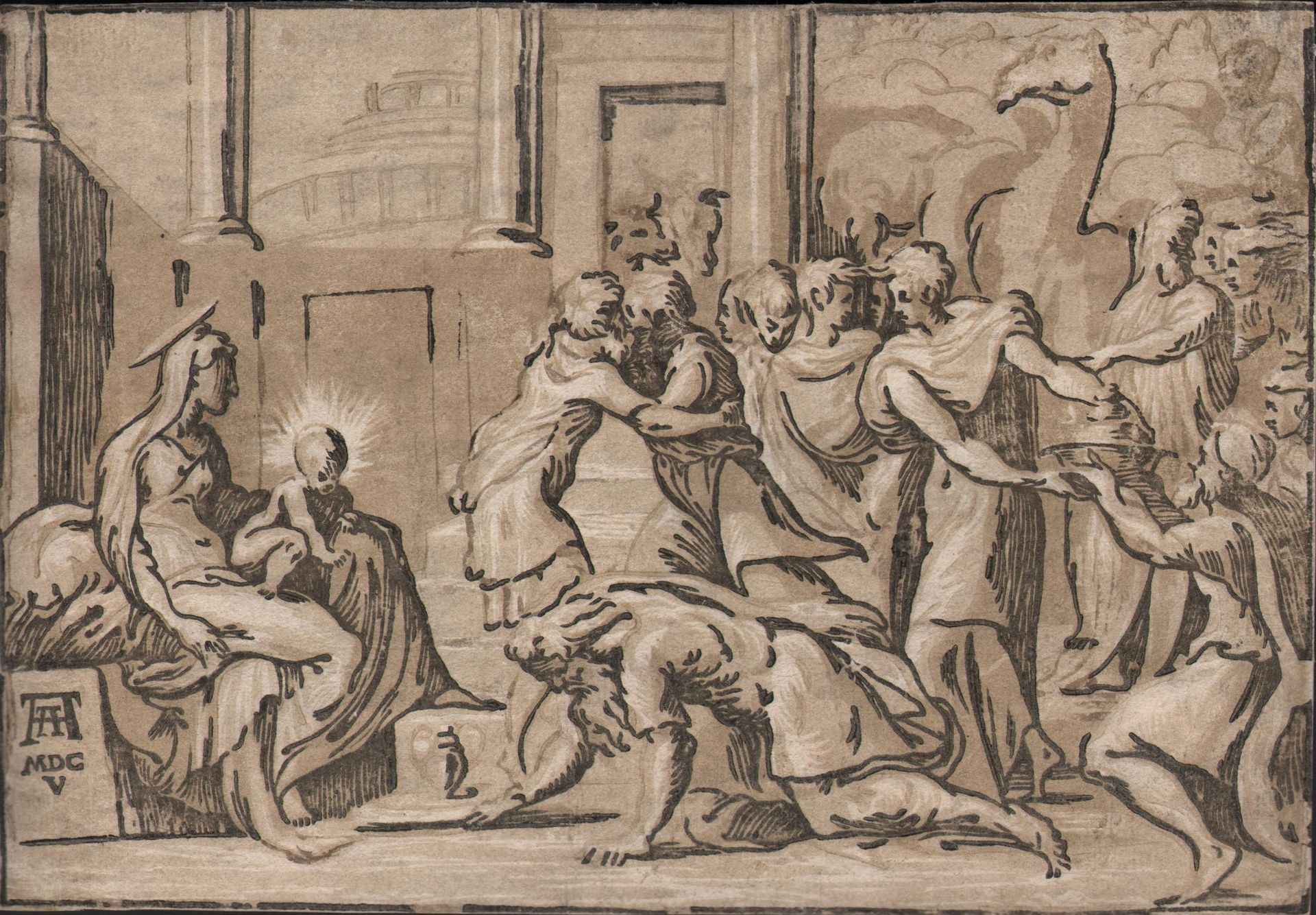 Niccolo Vicentino (1510-1550, Act.) Niccolo Vicentino (1510-1550) - Adoration de&hellip;