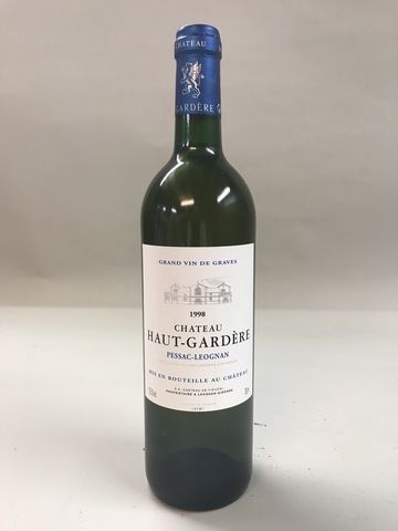 Null 6 Blle Château HAUT GARDERE BLANC (Graves) 1998 - Très belles