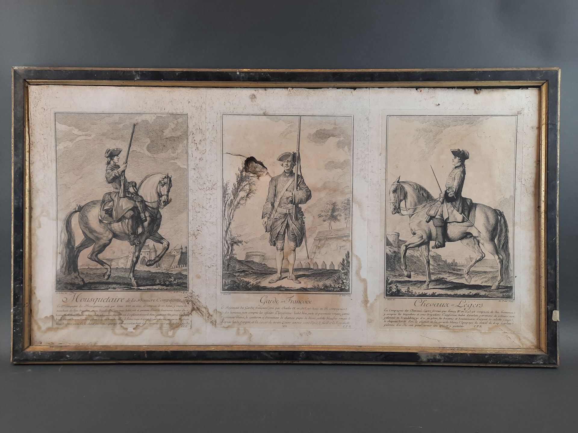 Null 拉乌尔-塞雷斯（Raoul SERRES）在艾梅-莫罗（Aimé MOROT）之后。骑兵的冲锋，1866年。蚀刻版画右下方有签名。30 x 54 cm&hellip;