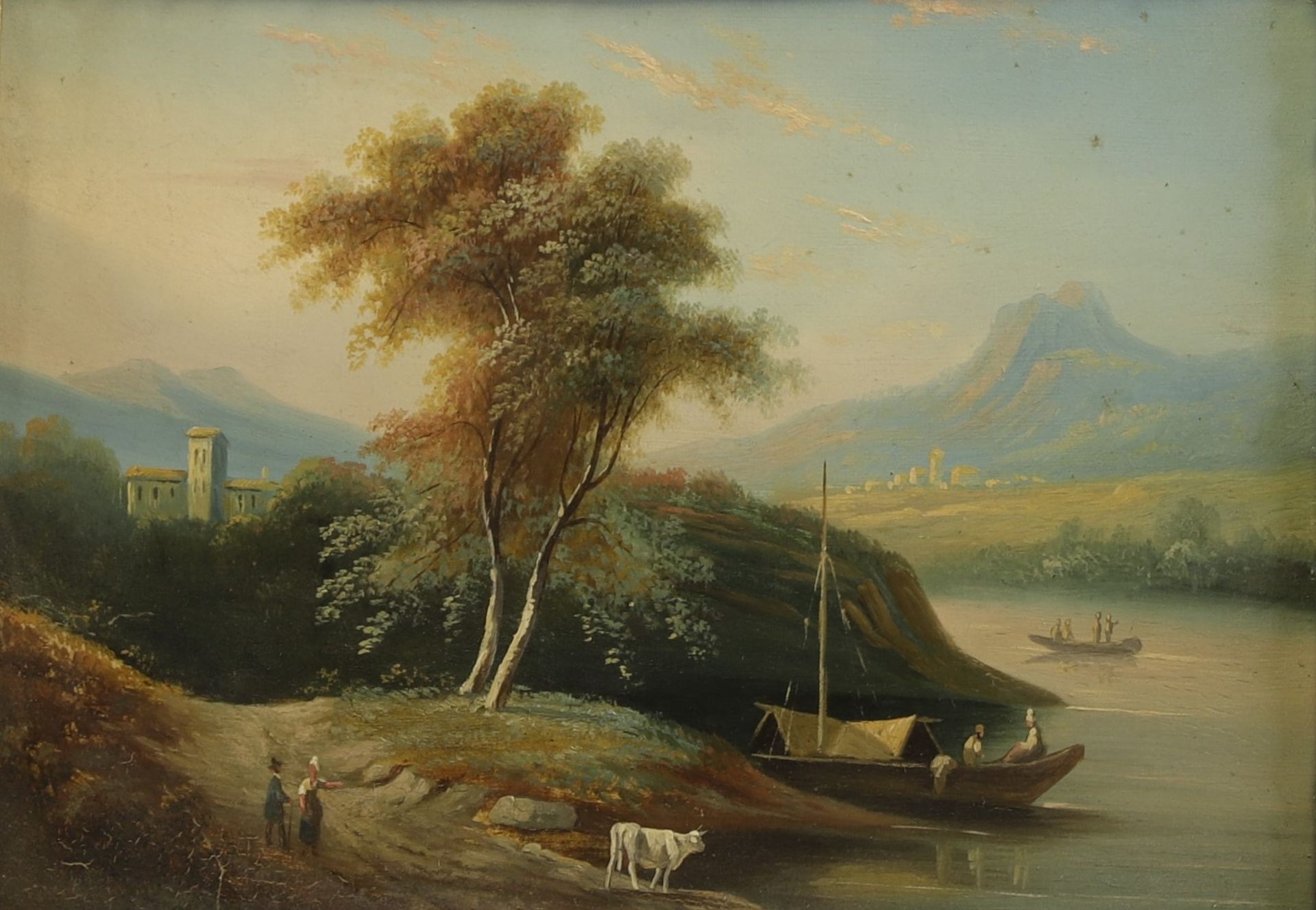 Null Ecole française du début du XIXe siècle
Paysage de montagnes
Huile sur pann&hellip;