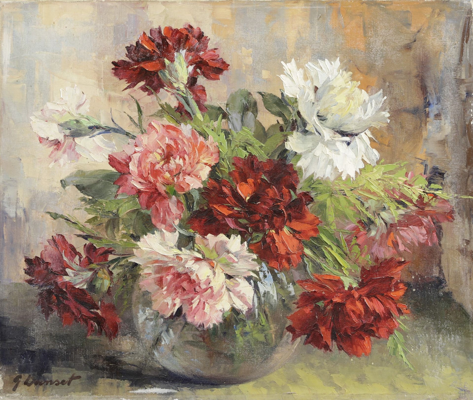 Null Georges DANSET (1897-1976)
Fleurs
Huile sur toile signée en bas à gauche
46&hellip;