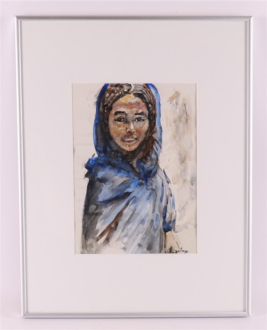 Null Dulmen Krumpelmann, Erasmus Bernhard van (1897-1986) 'Portrait Arab girl'