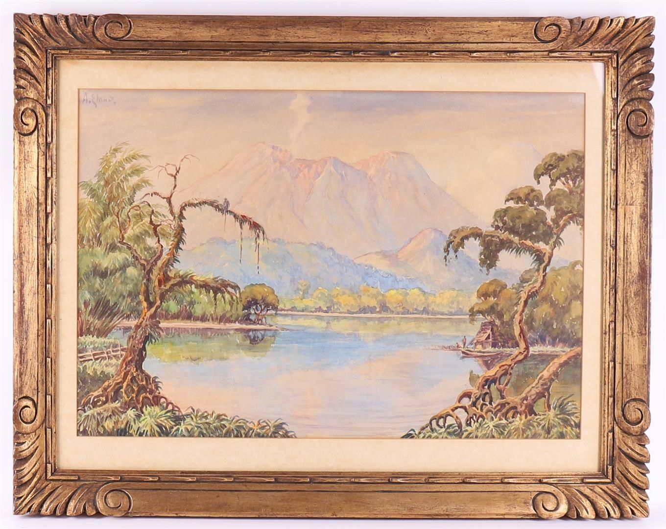 Null 埃兰，阿瑟（1884-1948）《印度尼西亚风景》。
