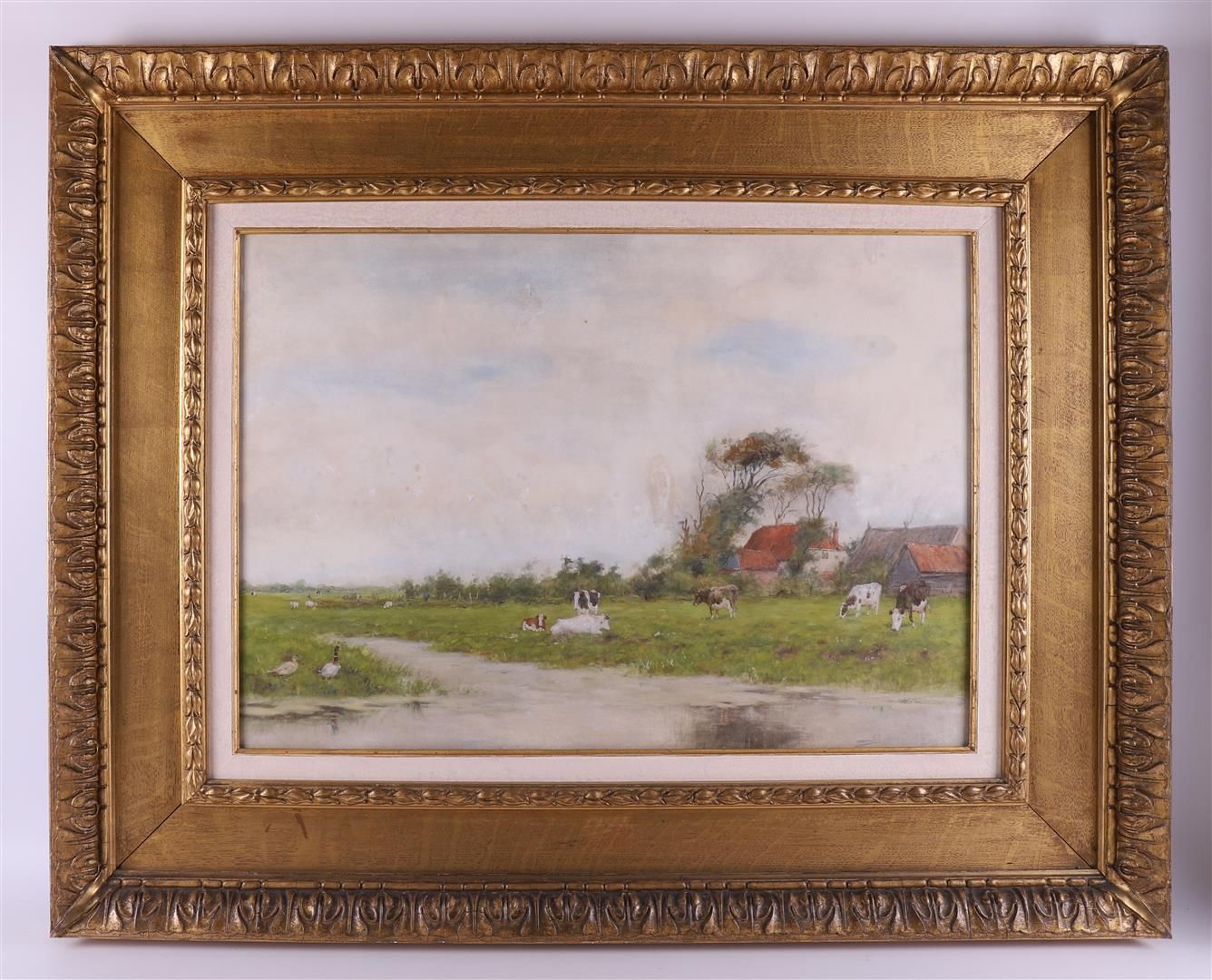 Null Groenewegen, Adrianus Johannes (Rotterdam 1874-1963) "Kühe in Landschaft", &hellip;