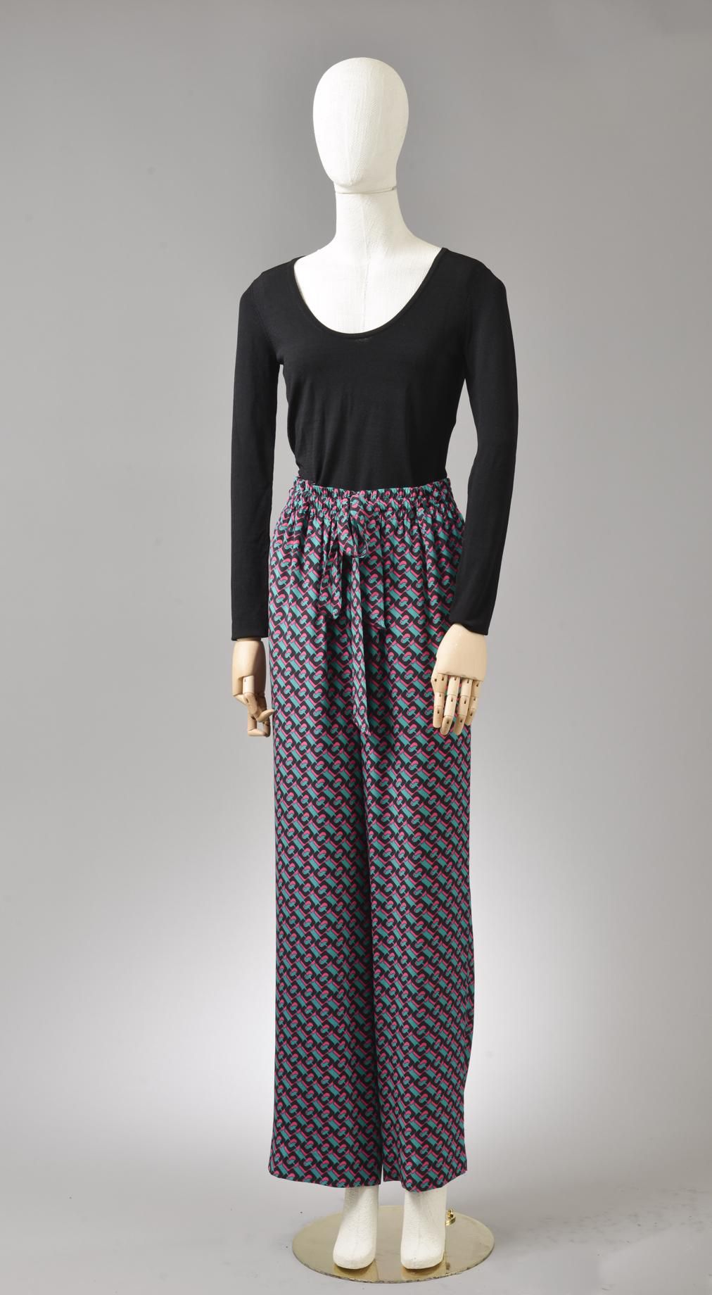 Null *尺寸XXS DVF - Diane Von Fürstenberg

套装包括。

-弹性丝质绉绸和三醋酸纤维长裤，型号为 "DVF Denise"&hellip;
