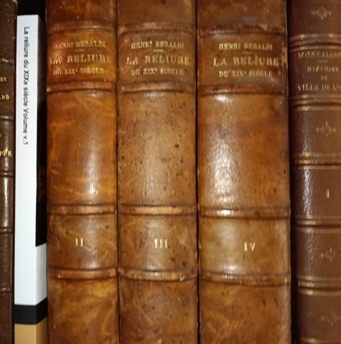 Null 
BERALDI (Henri). La reliure du XIXème siècle.. Paris, Conquet, 1895-1897 e&hellip;