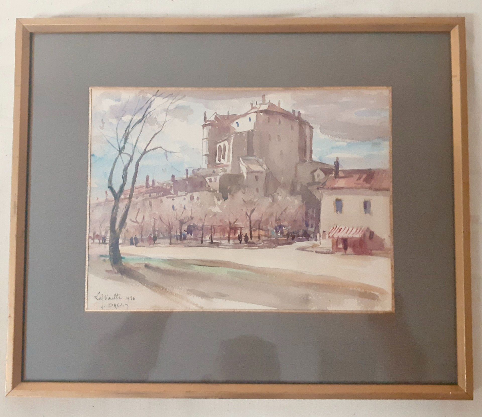 Null 
DREVET (Joannès). La Voulte 1926. Aquarelle localisée, datée et signée en &hellip;