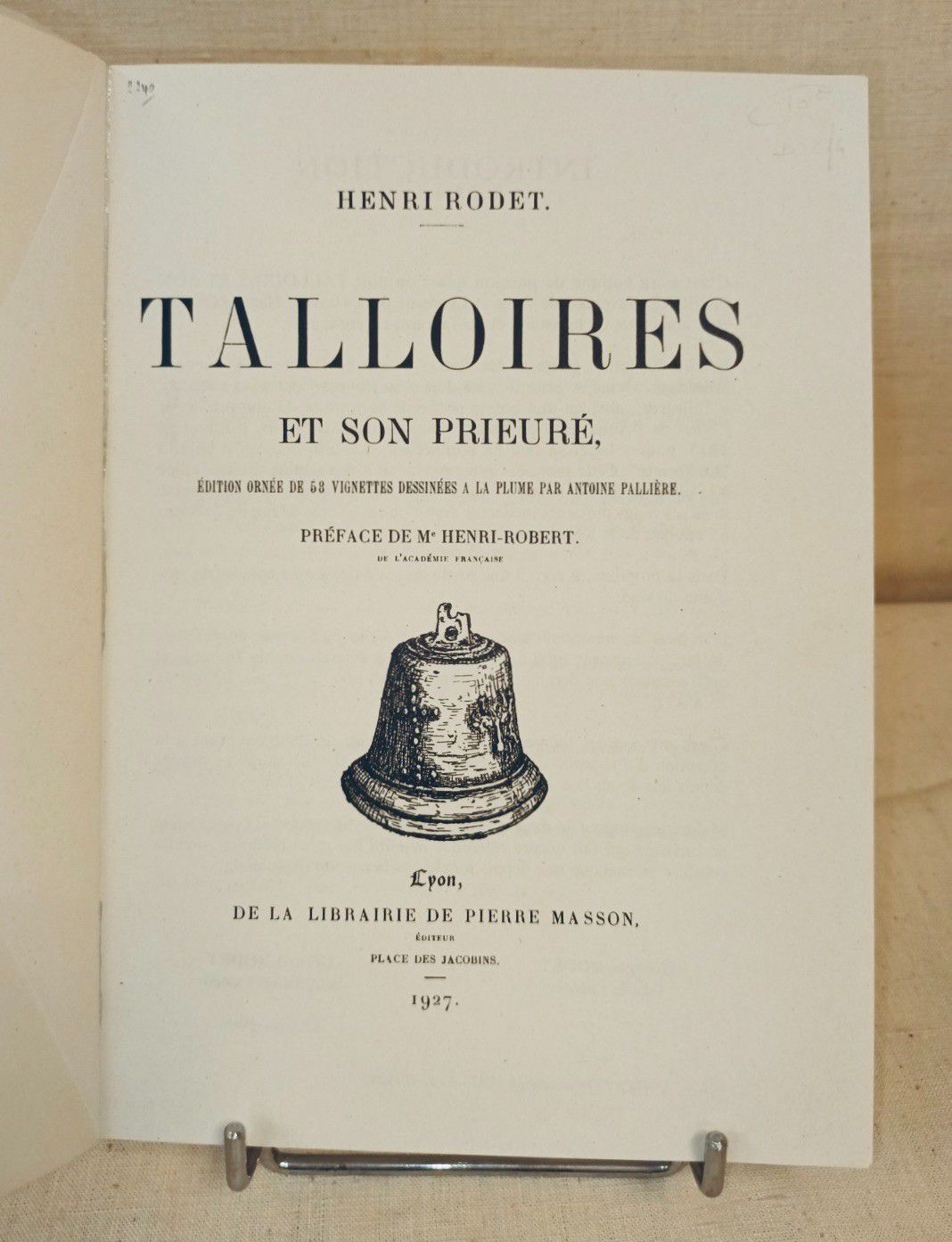 Null 
RODET (Henri). Talloires et son Prieuré. Edition ornée de 58 vignettes des&hellip;