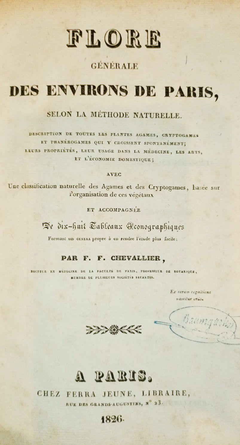 Null 
CHEVALLIER (F.F.)

Flore générale des environs de Paris, selon la méthode &hellip;