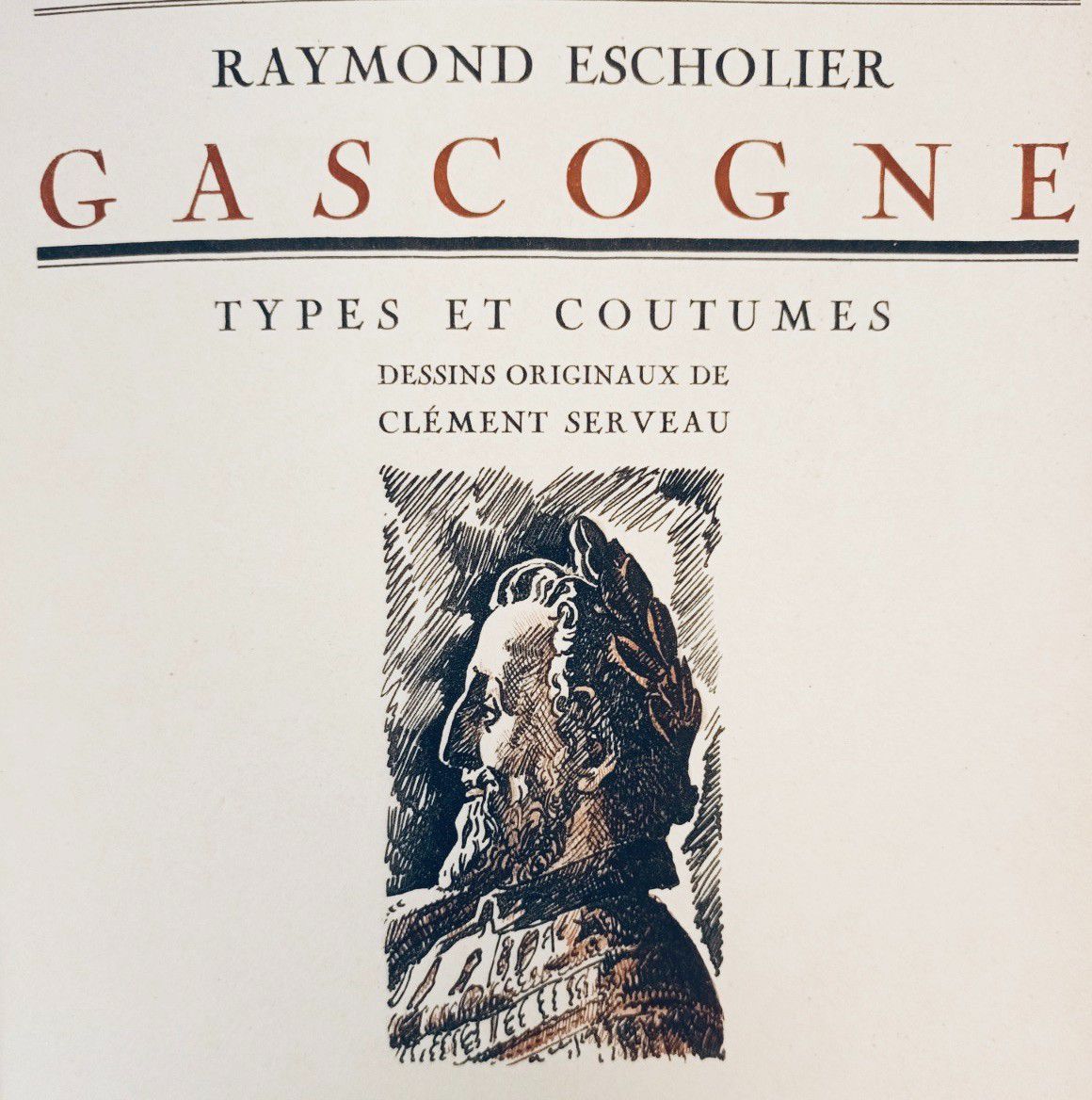 Null 
ESCHOLIER (Raymond). "Ceux de Gascogne. Illustrations de Clément Serveau".&hellip;