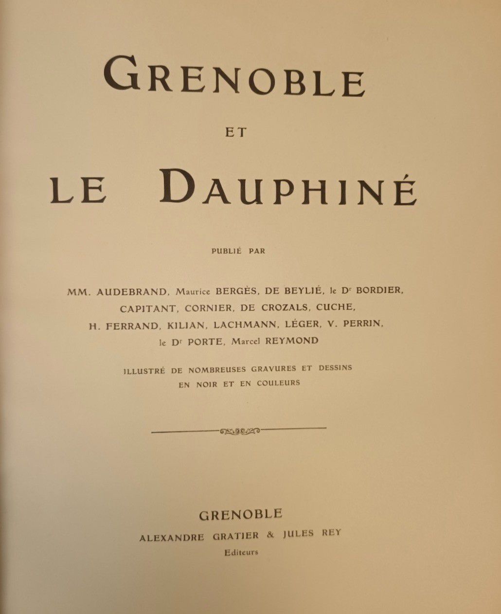 Null 
 FERRAND, …Grenoble et le Dauphiné. Grenoble, Gratier et Rey, s.D. [# 1906&hellip;