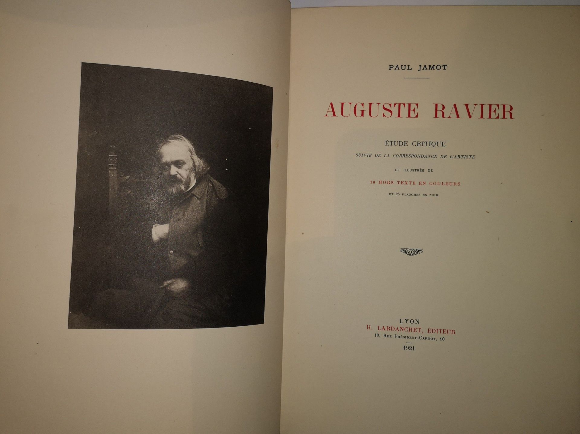 Null 
JAMOT (Paul). Auguste Ravier. Etude critique suivie de la correspondance d&hellip;