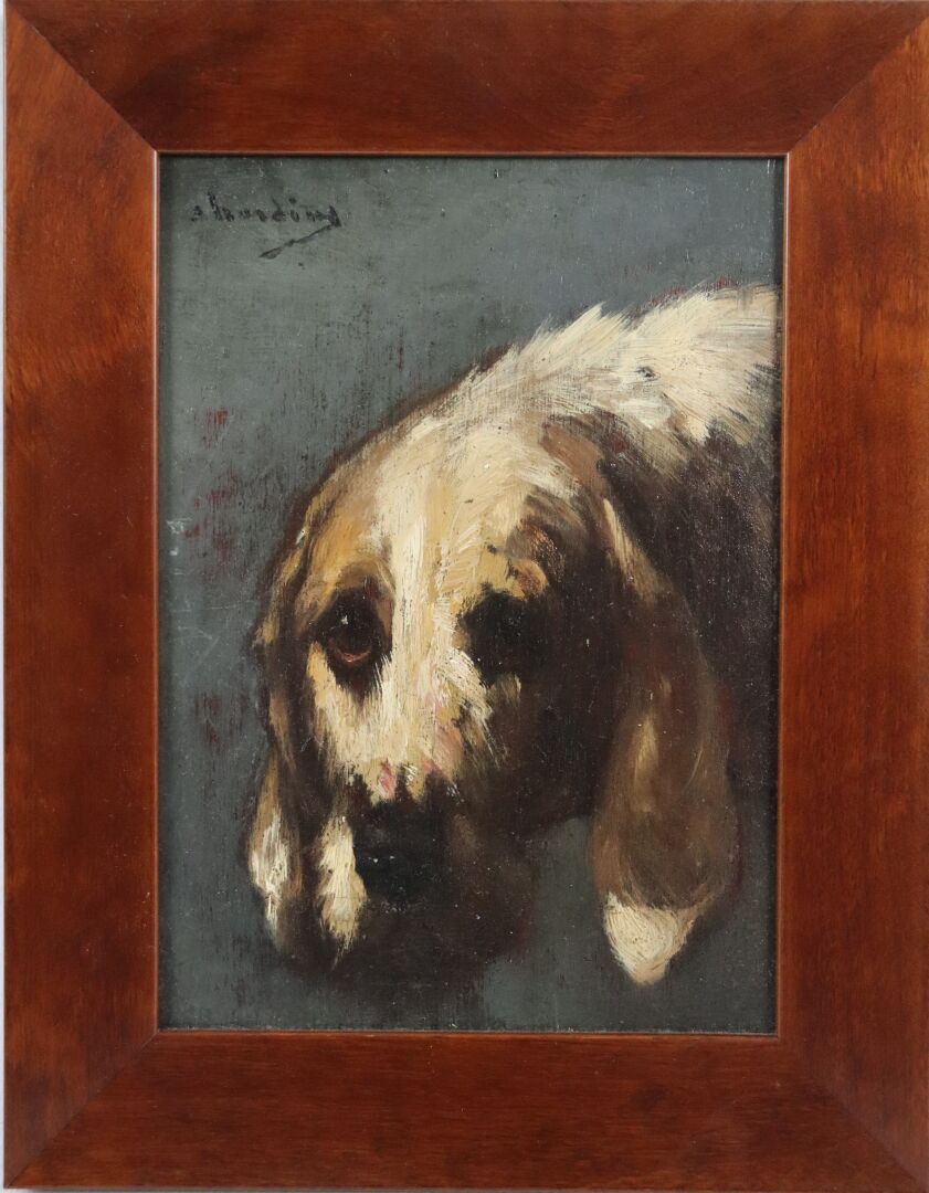 Null 
儒勒-夏尔迪尼（1842-1892）。




旺达格里芬。




面板油画，左上角有签名。 




高_21厘米，宽_15.5厘米