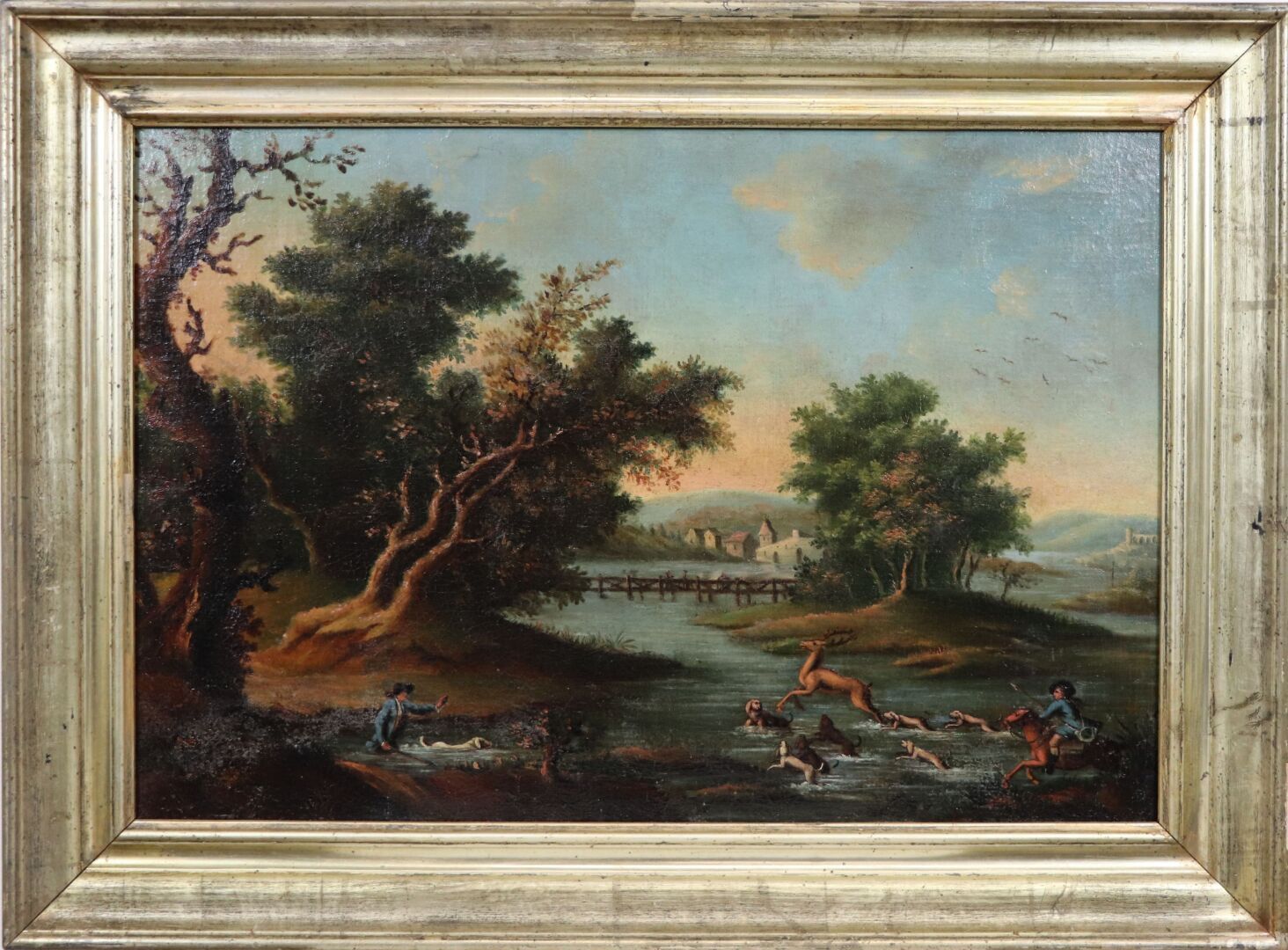 Null French or German school of the 18th century.

The hunting of the stag.

Oil&hellip;
