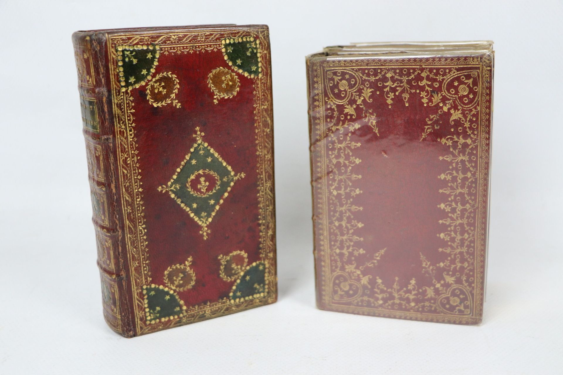Null BINDINGS. - Set of 2 decorative bindings in morocco.

- Christian instructi&hellip;