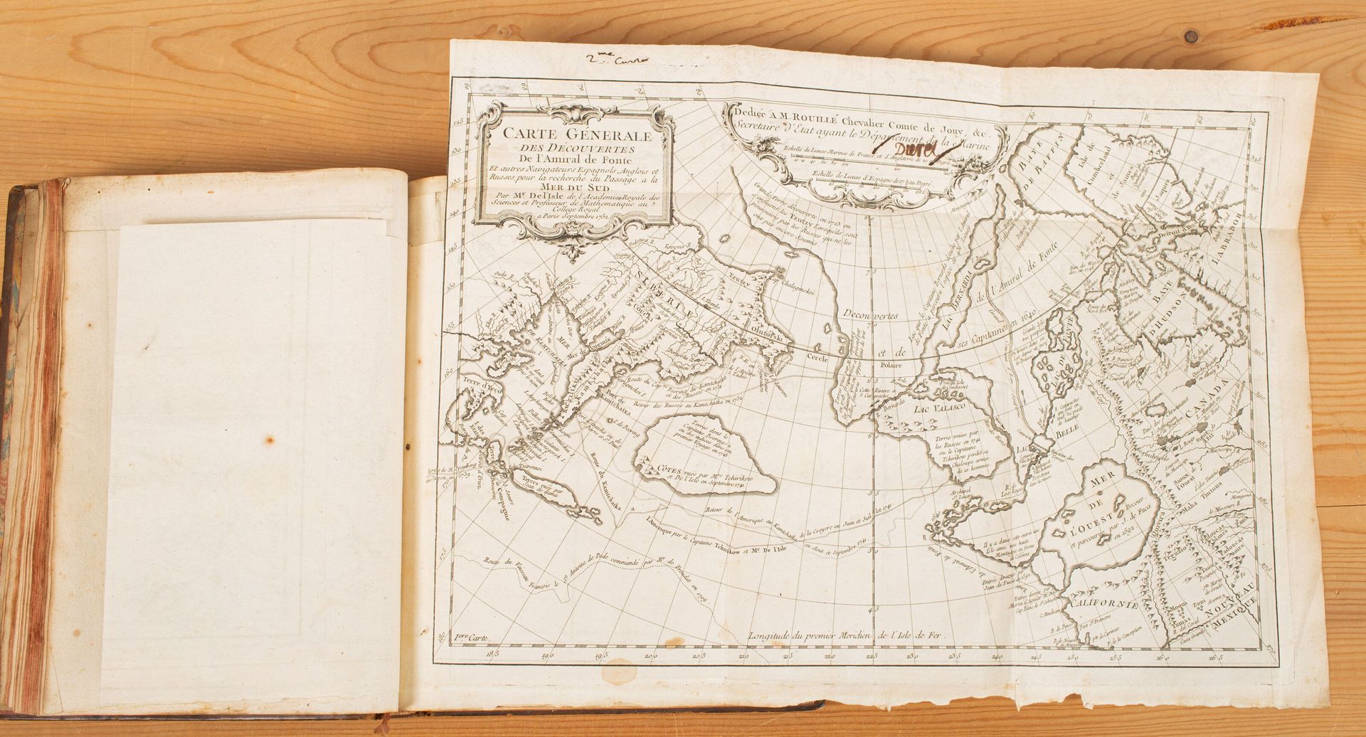 Null BUACHE (Philippe) and DELISLE (Joseph-Nicolas). 关于南海以北土地的观察和地理地图。巴黎，1752-17&hellip;