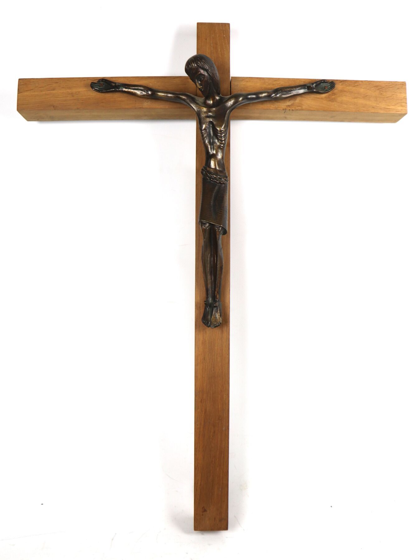 Null Paul DUDEFFANT (actif au XXème Siècle)
Le Christ en Croix.
Bronze à patine &hellip;