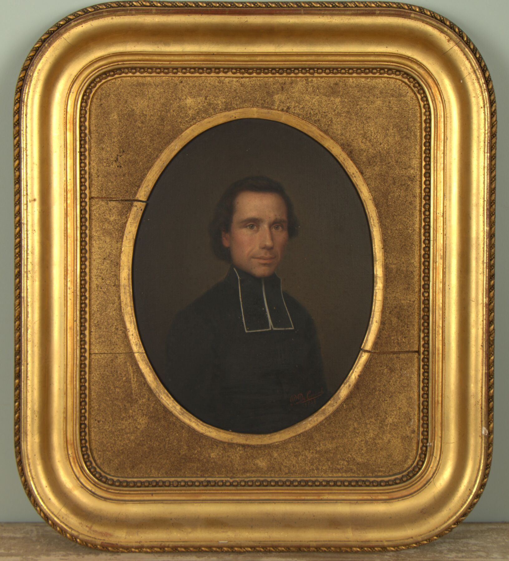 Null Pierre Louis Joseph DE CONINCK (1828-1910).
Portrait d'un ecclésiastique.
H&hellip;