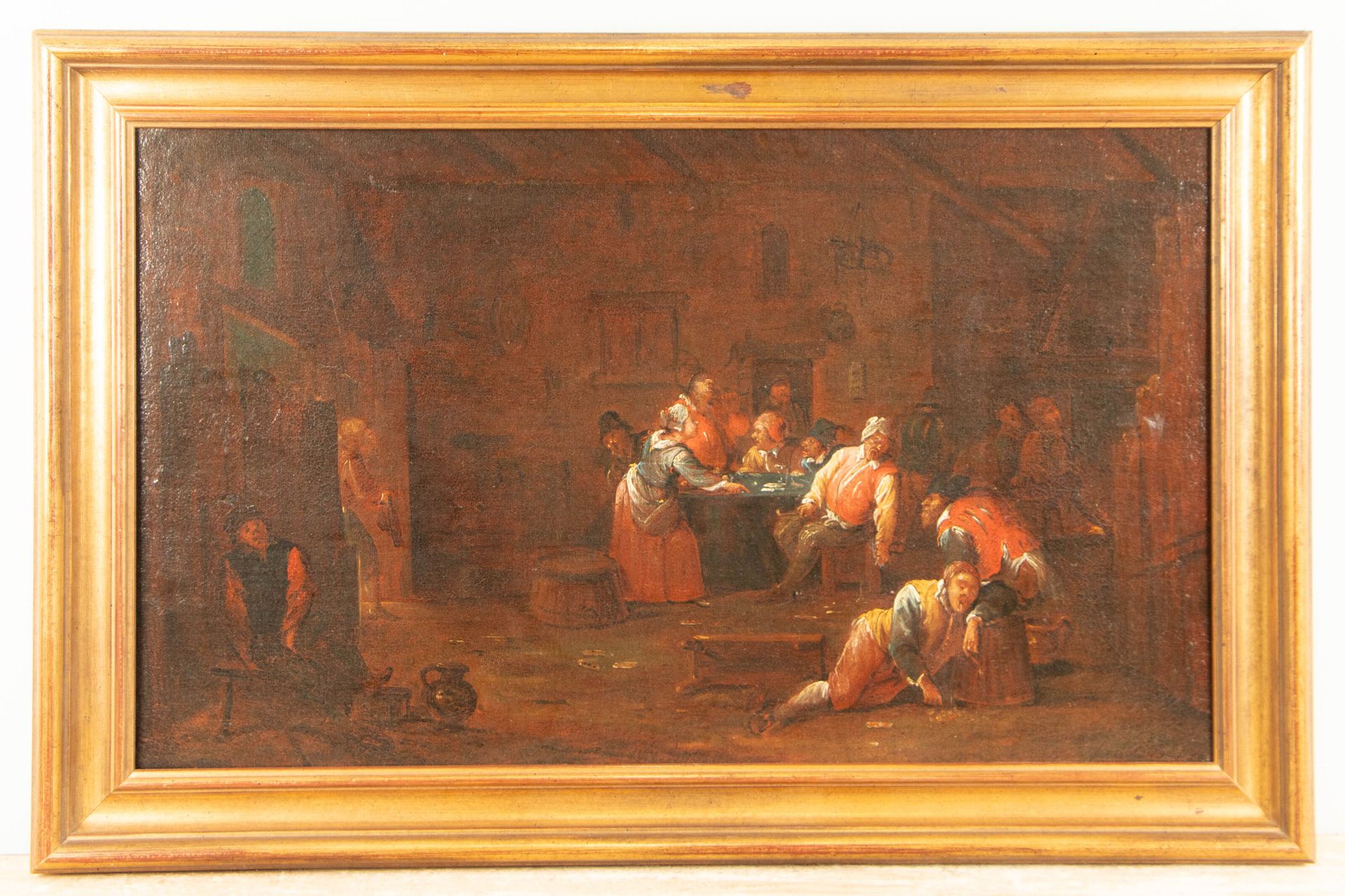 Null Egbert I VAN HEEMSKERCK (1634-1705), attribué à.
Scène de taverne.
Huile su&hellip;