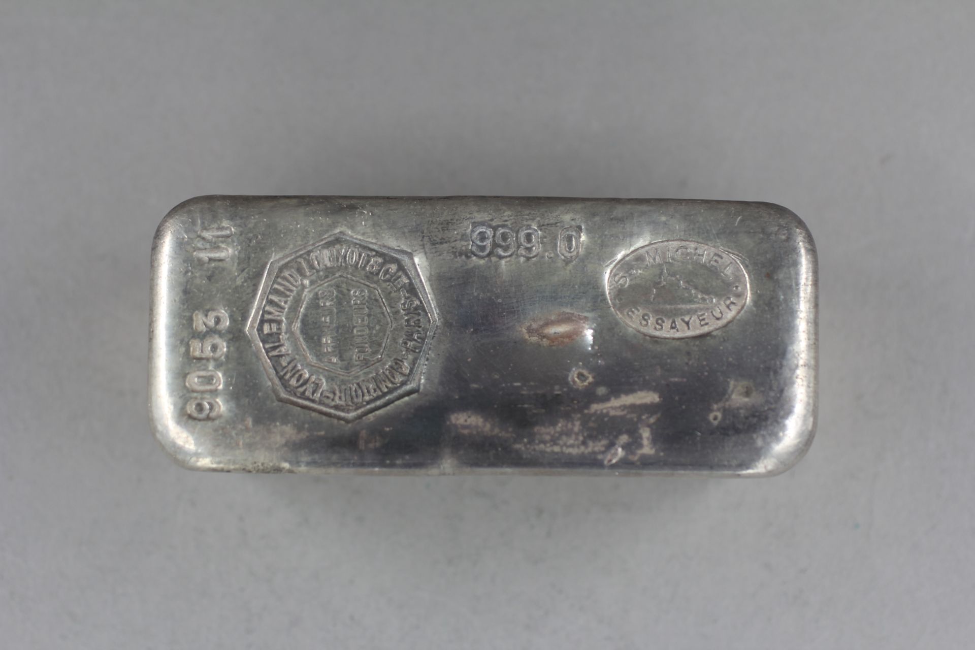 Null 
*# Un lingot en argent Comptoir Lyon-Alemand-Louyot Cie n°9053 11, pds : 9&hellip;