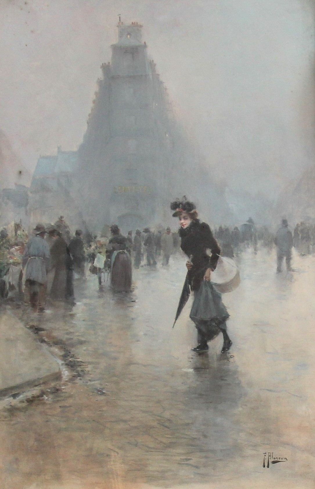 Null Félix ALARCON (c.1840-1905)

Place animée à Paris

Huile sur toile signée e&hellip;