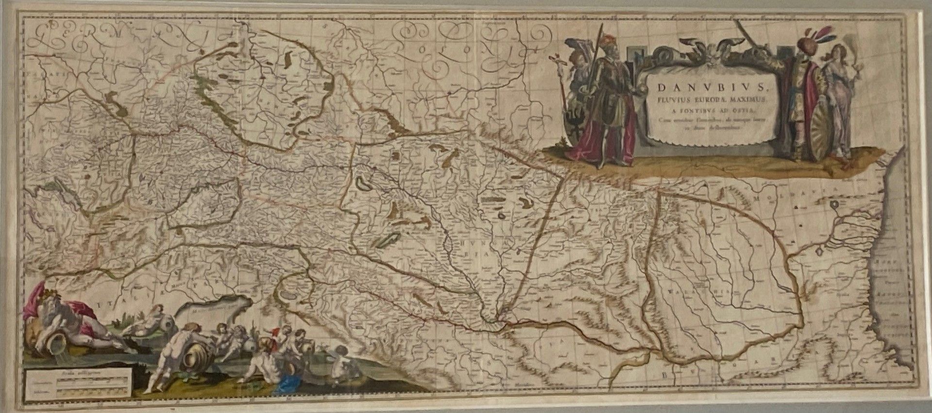 Null Mehrfarbige Karte Danubius, fluvius Europae maximus, a frontibus ad Ostia c&hellip;