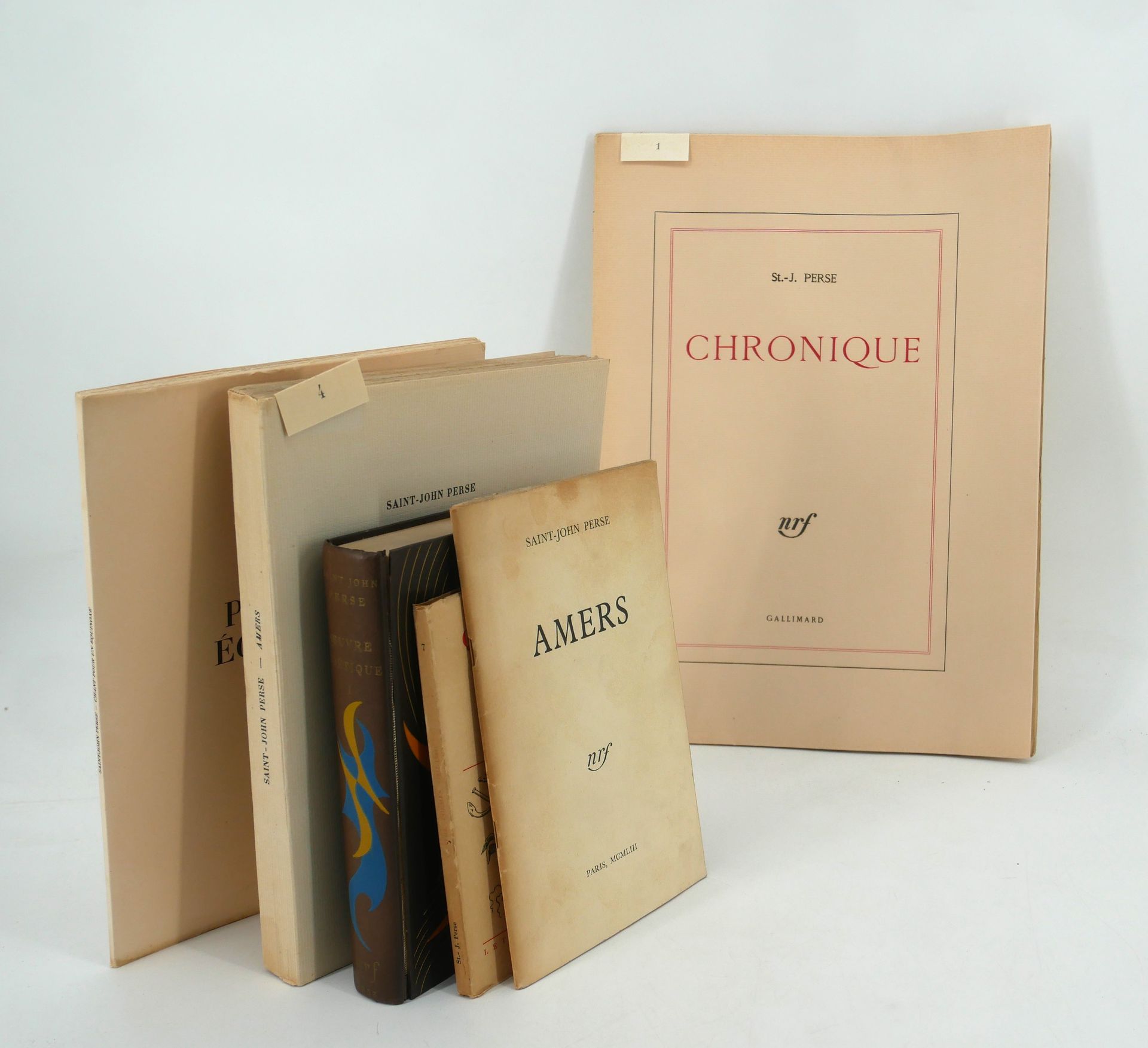 Null SAINT-JOHN PERSE. 
- Chronique.
NRF, Gallimard, 1960. Gr. In folio. Édition&hellip;