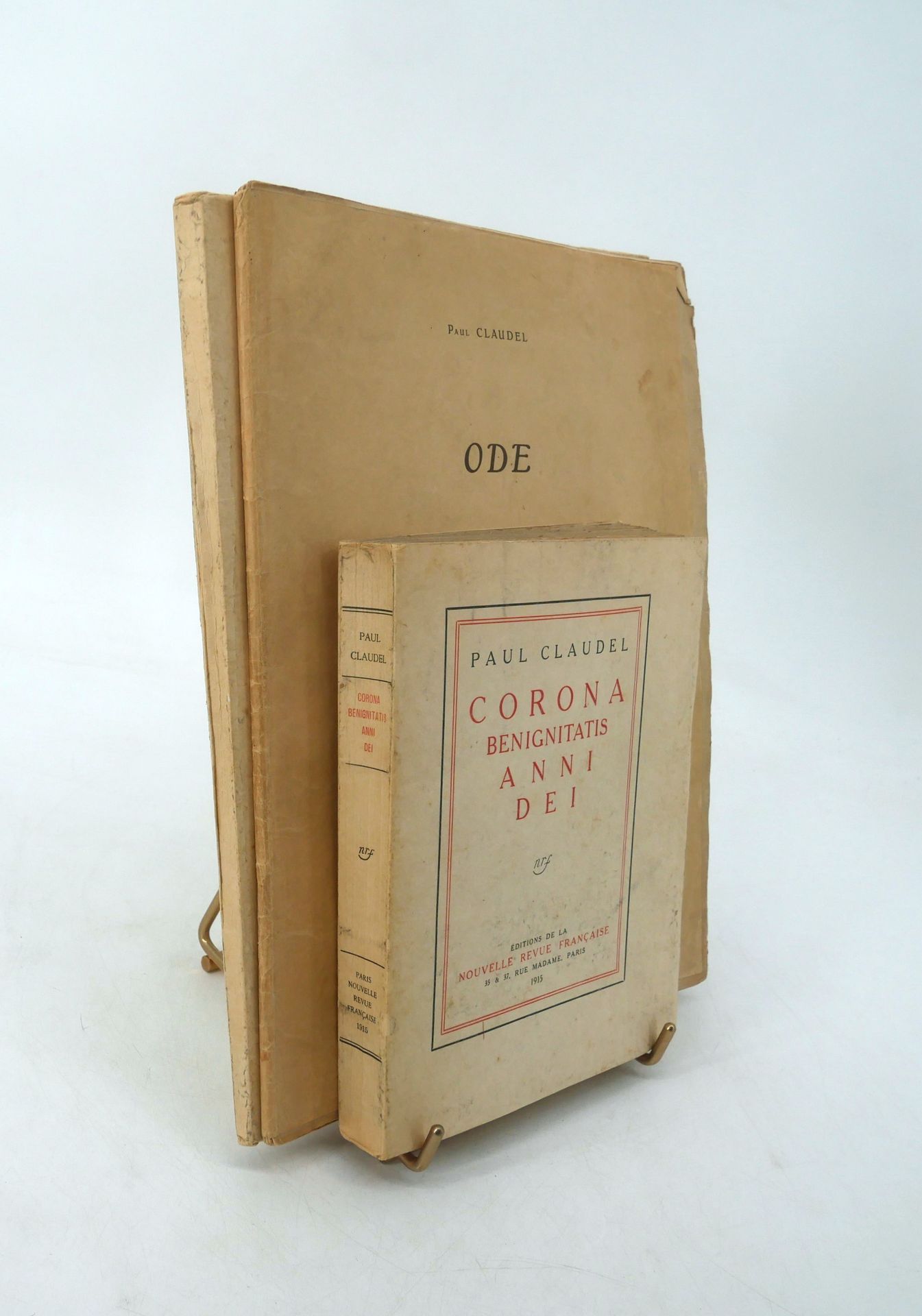 Null PAUL CLAUDEL
- Odes. Les Muses.
Bibliothèque de l’Occident, 1905.
In-4 br. &hellip;