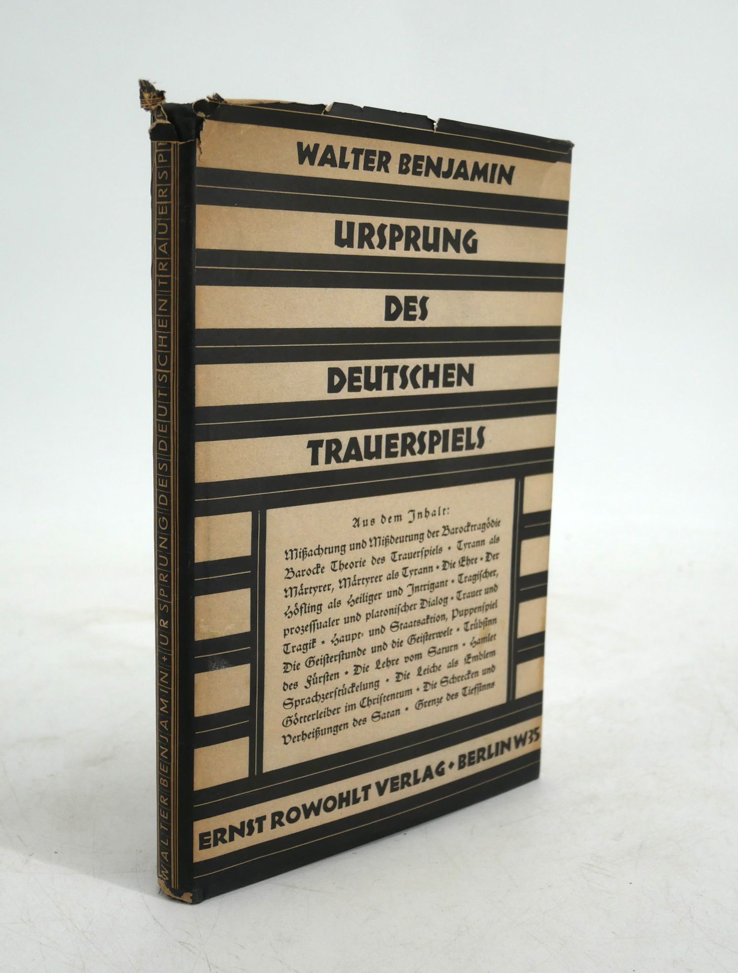 Null WALTER BENJAMIN. 
Ursprung des Deutschen Trauerspiels.
Ernst Rowohlt, Berli&hellip;