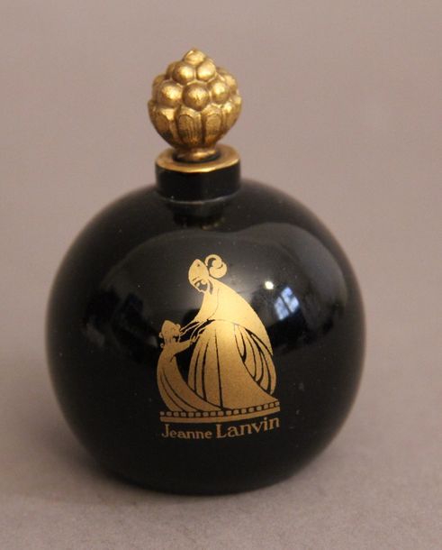 Null Jeanne LANVIN Scandal (1931) Flacon, modèle «boule noire» en verre opaque n&hellip;