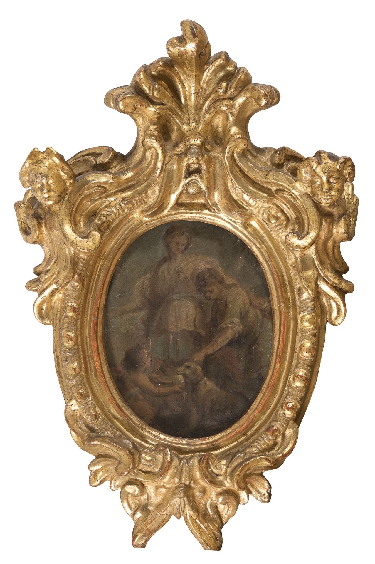 Null 马里亚诺-罗西的追随者，19世纪



托比亚斯和天使

椭圆形画布上的油彩，cm. 16 x 13

纸板背面刻有 "塞巴斯蒂亚诺-利玛窦，提波洛的&hellip;