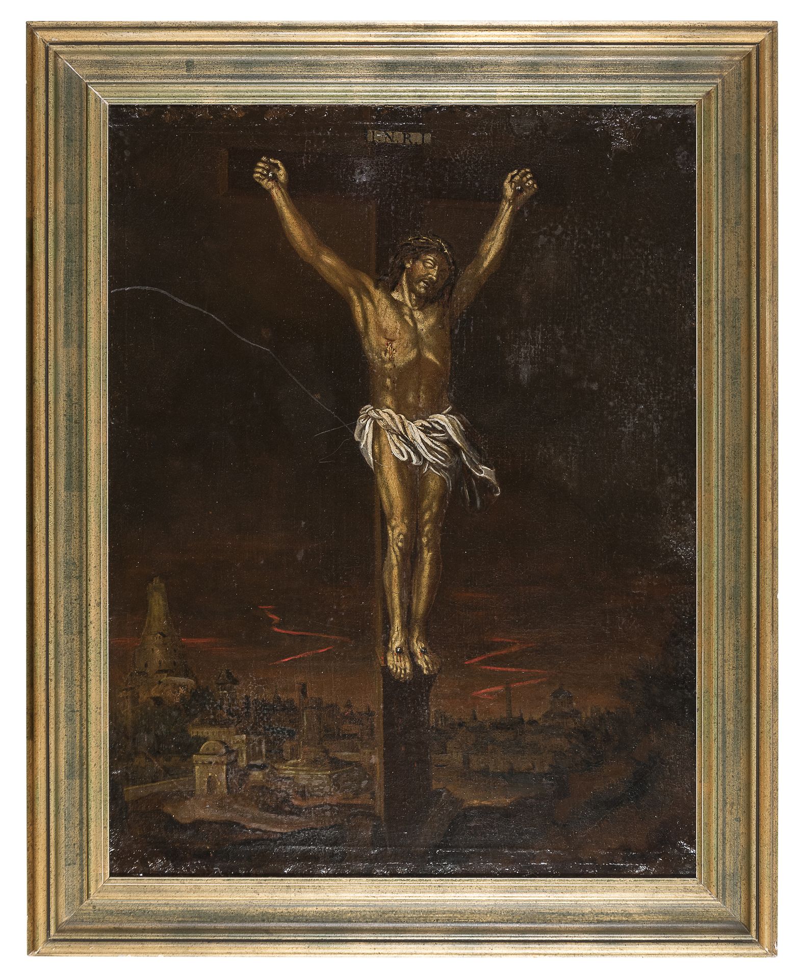 Null 画家意大利北部，18世纪



各各他受难

布面油画，83 x 62厘米

有框



画作的状况

二十世纪的修饰。恢复在基督的轮廓，恢复点在底部&hellip;