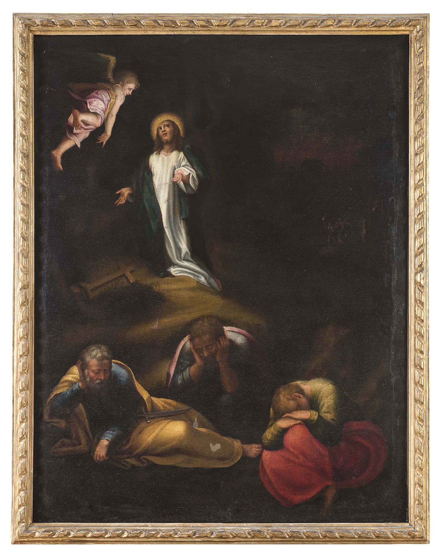 Null 埃米利安画家，16世纪初



花园里的基督》，柯雷乔著

布面油画，85 x 65厘米



画作的状况

最近的修饰。右上方有一处修复，下边缘有一&hellip;