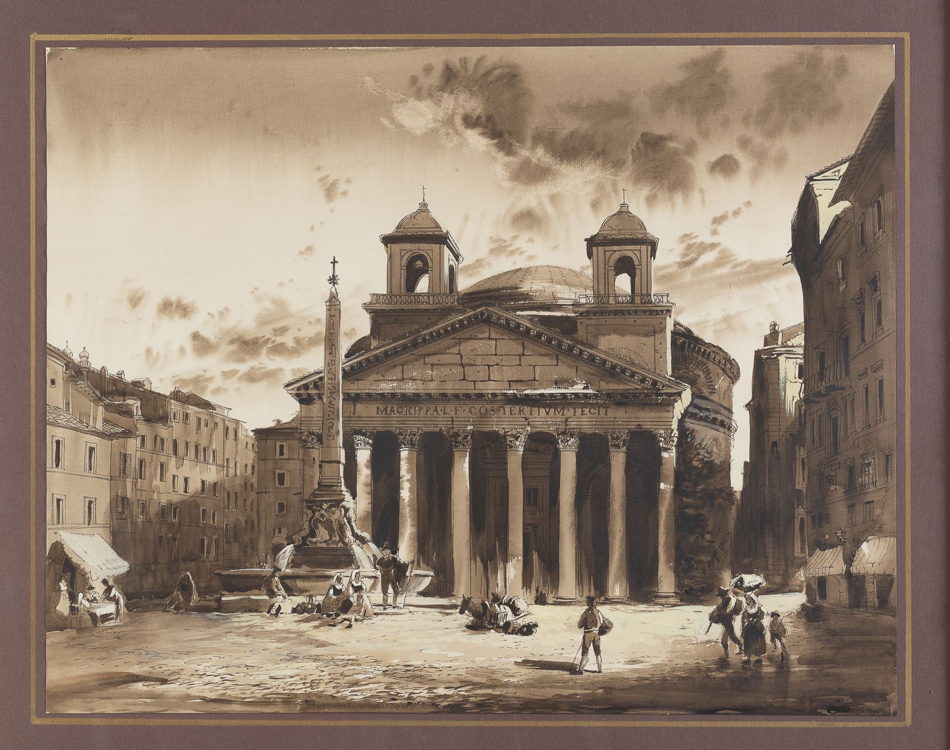 Null PEINTRE ROMAIN, 20ÈME SIÈCLE



Le Panthéon, Rome

Aquarelle sur papier, cm&hellip;