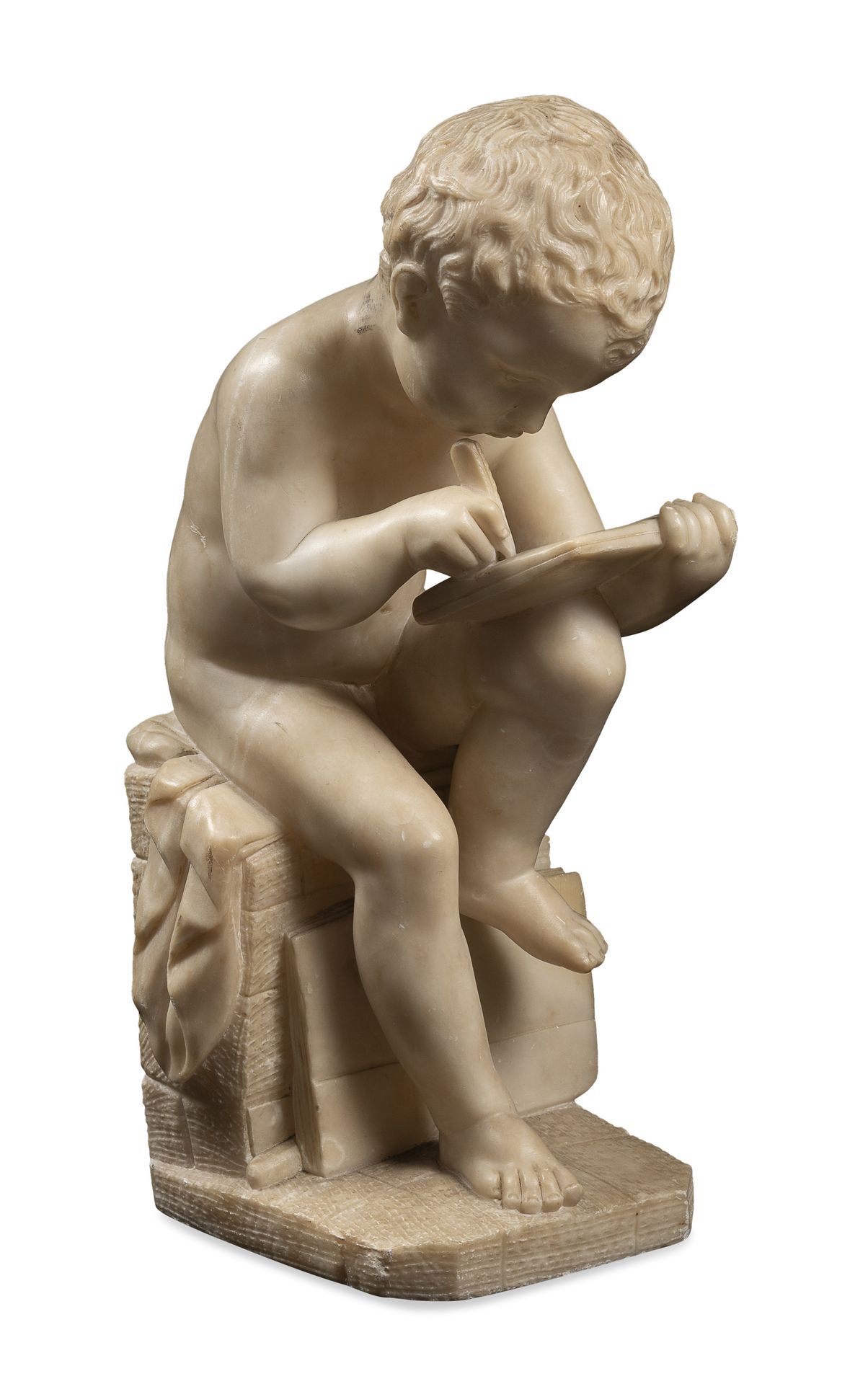 Null 意大利雕塑家，20世纪初



学生放学

石膏雕塑，cm. 44 x 19 x 16

修缮