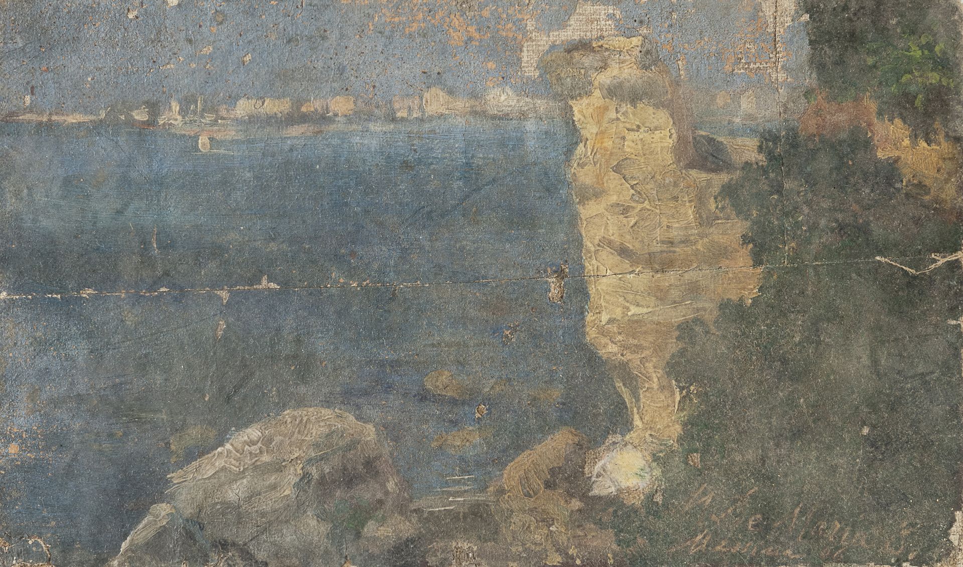 Null MARIO DE MARIA 

(Bologna 1852 - 1924)



MESSINA

Olio su tela, cm. 13 x 2&hellip;