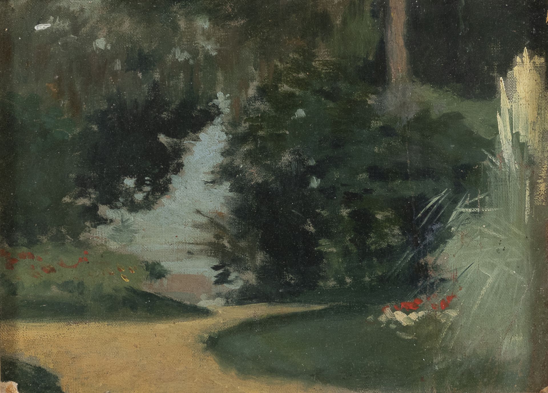 Null 阿曼多-斯帕迪尼 Att.


(佛罗伦萨1883 - 罗马1925)





景观


画布上的油彩应用在画布上，cm. 23 x 23


原始&hellip;