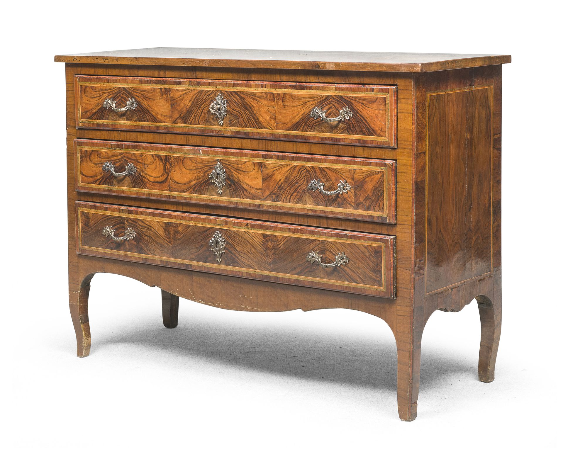 Null COMMODE IN WALNUT AND CARRUBBO, CENTRAL ITALY