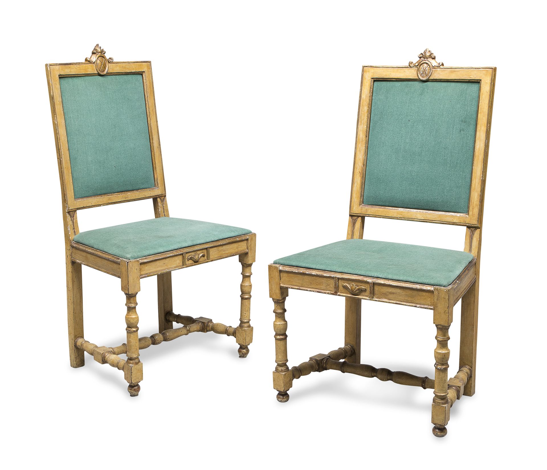 Null PAIR OF LACQUERED CHAIRS