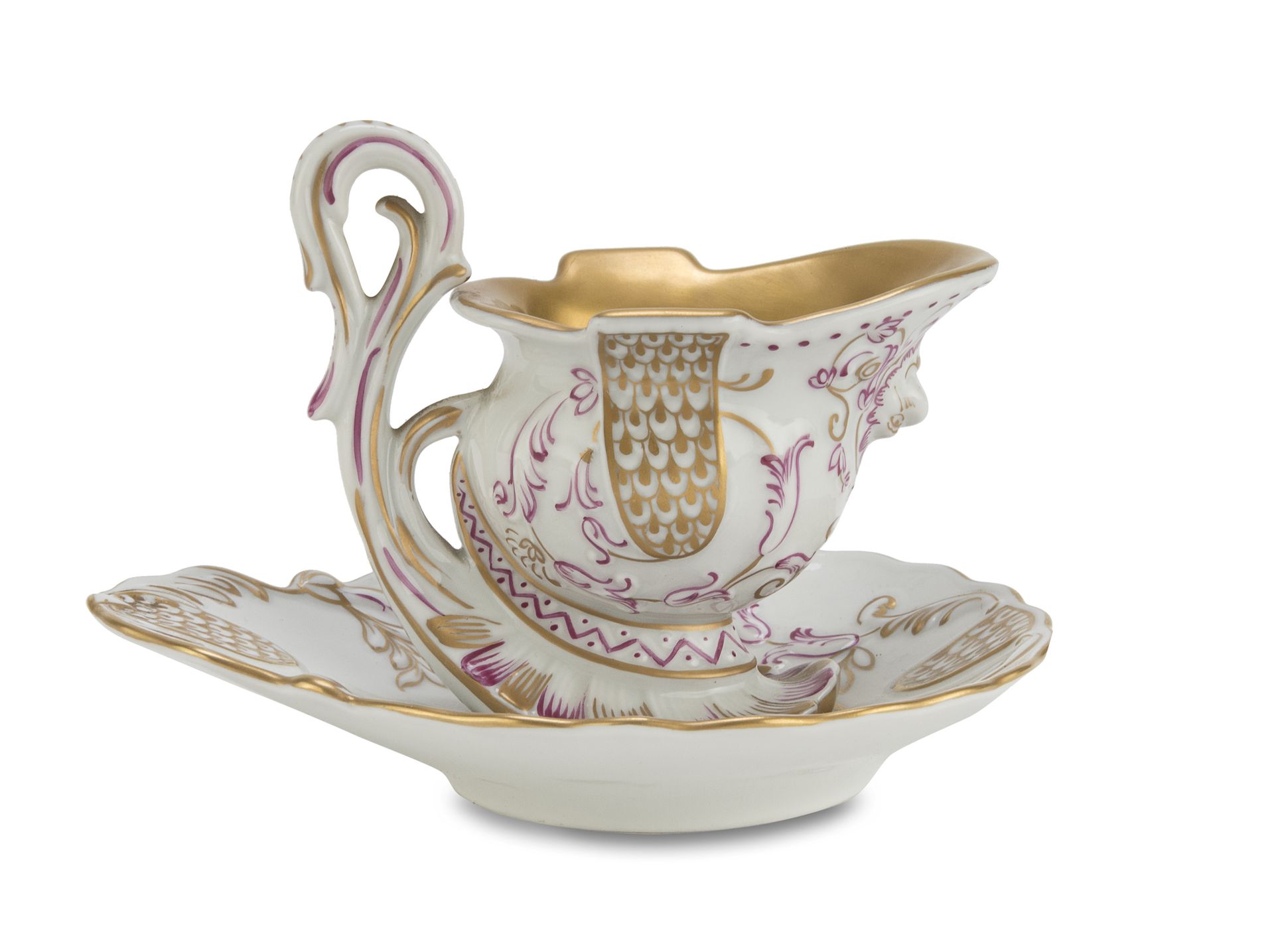 Null TASSE ET SOUCOUPE EN PORCELAINE, DRESDEN 20E SIÈCLE 


avec une décoration &hellip;