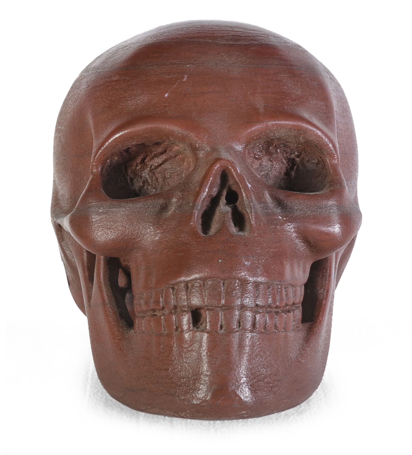Null SKULL IN ANCIENT RED MARBLE