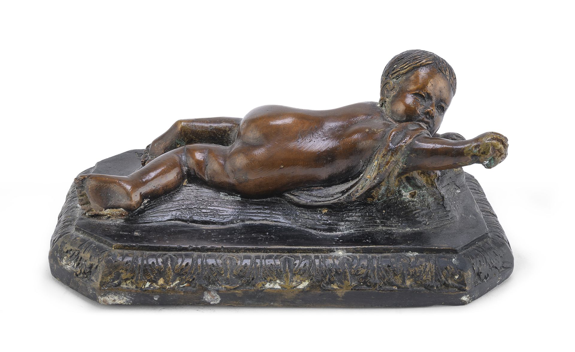Null SCULPTEUR DE LA FIN DU 19E SIÈCLE





Putto couché


Sculpture en bronze à&hellip;